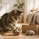 Juguete casero para gatos
